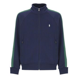 Ralph Lauren Knit Full Zip Sweatshirt - Heren - Vesten met rits - Blauw - S - Katoen - Hoodies & sweatvesten