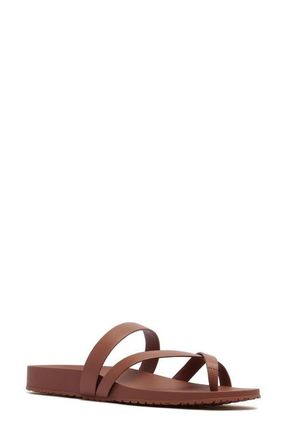 FRANKiE4 Isla Waterproof Toe Loop Sandal in Rich Tan at Nordstrom, Size 7.5