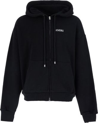 Amiri Black Logo Regular Hoodie