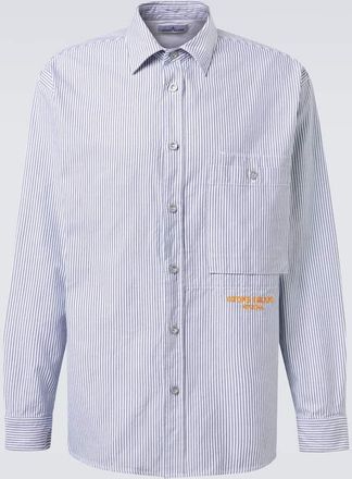 Stone Island Camicia Marina in cotone a righe