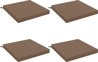 vidaXL Cojines De Asiento De 4 Piezas Soest 4 Uds. 100% Poli&eacute;ster Vidaxl