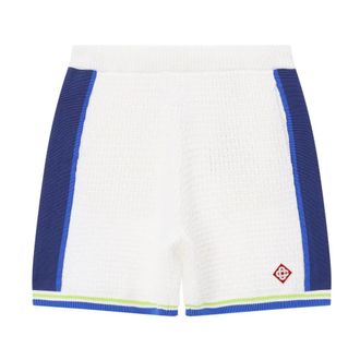 Casablanca Casual Shorts, male, White, Size: XL Casual Shorts