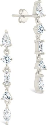 Sterling Forever Sterling Silver Jacinda CZ Dangle Earrings