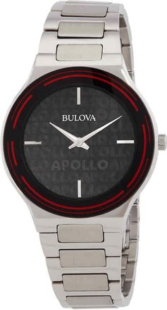 Bulova Mens Apollo Black Dial Watch