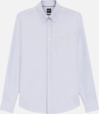 HUGO BOSS Mens H LIAM BD SHIRT - Purple - Size: 40/Regular