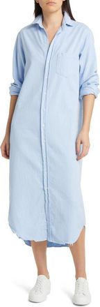Frank & Eileen Rory Long Sleeve Denim Maxi Shirtdress in Classic Blue at Nordstrom, Size Xx-Small