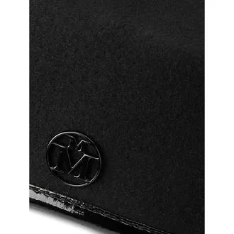 Maison Michel 1665001001 Flat Cap - Black