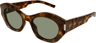 Saint Laurent Zonnebril - Dames - Zonnebrillen - Bruin - 52 MM - Accessoires