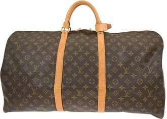 Louis Vuitton Pre-owned Weekend Bags, female, Brown, Size: ONE SIZE Pre-owned Keepall Travel Bag