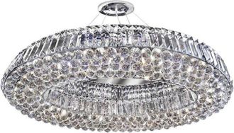 Searchlight Vesuvius - L&aacute;mpara Colgante De Techo De 10 Luces, Cromada Con Cristales, G9 - Searchlight