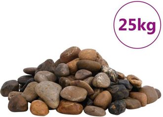 vidaXL Guijarros Pulidos Colores Mezclados 25 Kg 2-5 Cm Vidaxl