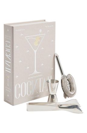Printworks The Essentials Cocktail Tools Gift Set in Grey/Metallic at Nordstrom