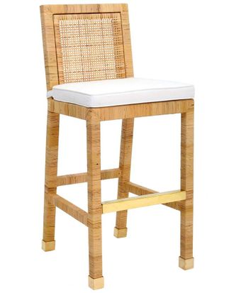 TOV Furniture Amara Rattan Bar Stool