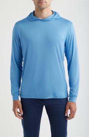Johnnie-O Talon PREP-FORMANCE Long Sleeve Hooded T-Shirt in Sailor at Nordstrom, Size Xx-Large