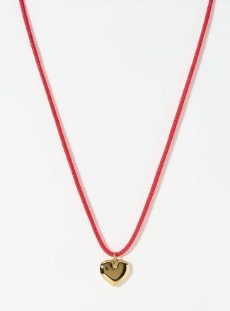 Simons Womens Small heart cord necklace