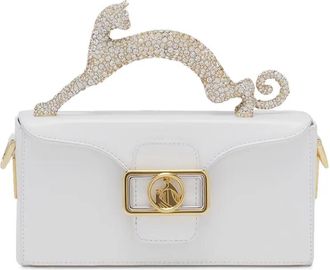 Lanvin Borsa Pencil Cat mini - Bianco