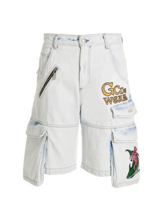 GCDS Cotton Bermuda Mens Shorts