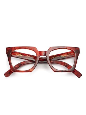 Kàdor Maya square-frame glasses - Red