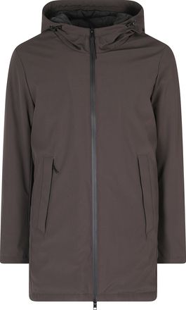 People of Shibuya Brown Soft Shell Technical Midi Parka