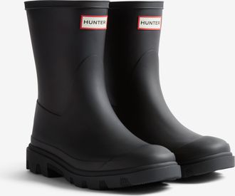 Hunter Gummistiefel HUNTER UNISEX DOWNPOUR SHORT BOOT, Damen, Gr. 37, schwarz, Synthetik, Schuhe Gummistiefel, wasserdicht