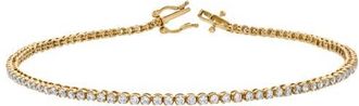 LuvMyJewelry Amora 1 Ct Lightweight 10K Gold Lab Grown Tennis Bracelet in 10K Yellow Gold at Nordstrom, Size 7