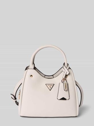 Guess Handtasche mit Label-Applikation Modell ECO MERIDIAN II in Offwhite, Gr&ouml;&szlig;e 1