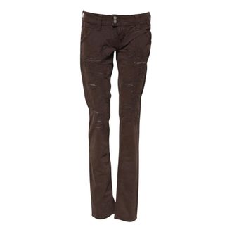 Cycle Straight Jeans, female, Brown, Size: W28 Low Waist Skinny Denim