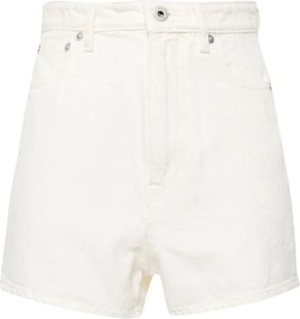 Kenzo Denim Shorts - Dames - Denim shorts - Wit - W26 - Denim - Korte Broeken