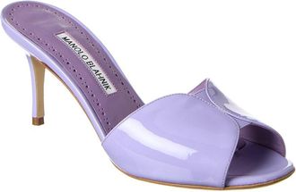 Manolo Blahnik Houramu 70 Patent Sandal