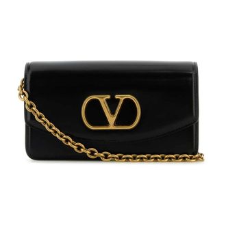 Valentino Garavani Cross Body Bags, female, Black, Size: ONE SIZE VLogo Signature Shoulder Bag