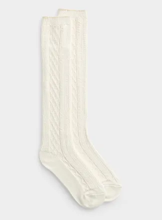 Hue Womens Ultra-soft cable Knee-High Socks