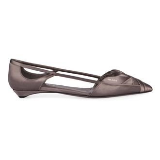 Prada Mujer, Zapatos, Gris, Talla: 38 EU