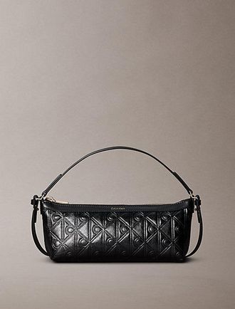 Calvin Klein Bolso De Hombro Largo Con Logo De Emblema En Todo El Art&iacute;culo En Relieve