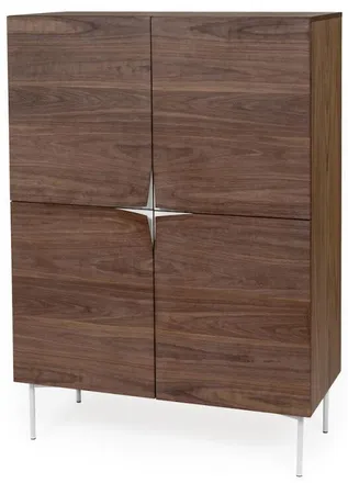 MR.WOOD Highboard Flop Nussbaum 140 x 100 cm