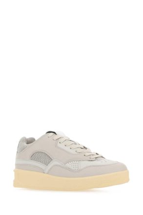 Jil Sander Canvas and Rubber Basket Sneaker - Beige