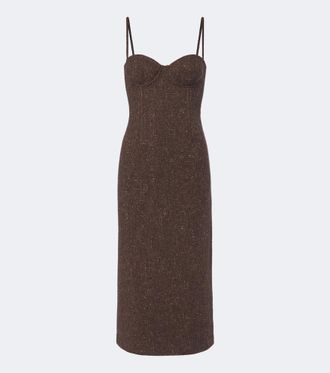 Ralph Lauren Collection Jocey wool and cashmere-blend midi dress