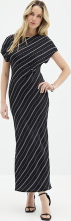 Soaked In Luxury Womens Marcela contrasting stripes satin dress