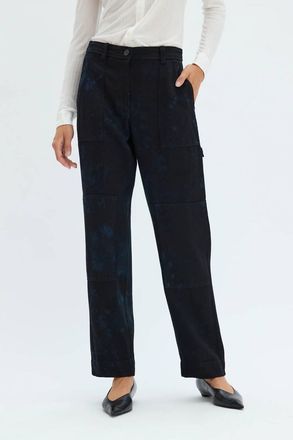 Raquel Allegra Work Pant In Dark Indigo