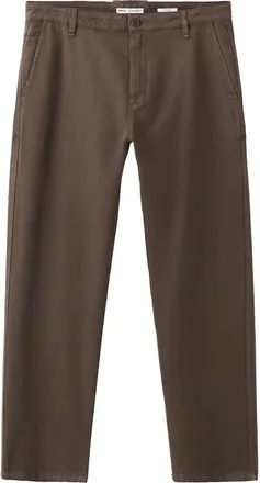 Mango Relaxed Fit Cotton & Linen Jeans in Brown at Nordstrom, Size 36