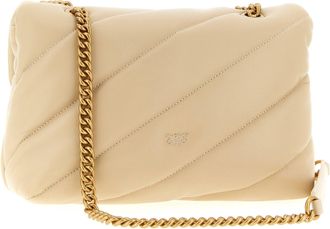 Pinko Love Puff Shoulder Bag - Beige