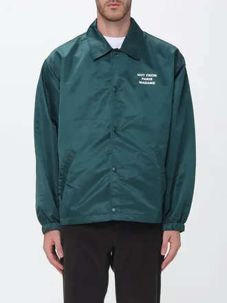 Dr&ocirc;le de Monsieur Dr&ocirc;le de Monsieur Nylon Shirt Jacket with Contrasting Slogan Logo