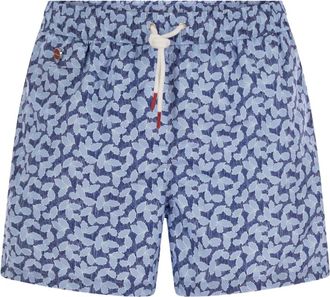 Kiton Costume da bagno con stampa - Blu