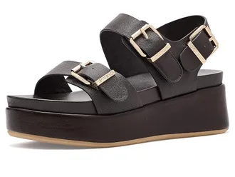 J/Slides Brooke Womens Dress Sandals Dark Brown : 7.5 M, Leather/Suede