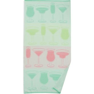 Nordstrom Rack Cheers Beach Towel in Green Honeydew Multi at Nordstrom Rack