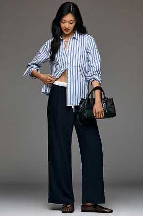 Maeve Combo Drawcord Trousers Pants