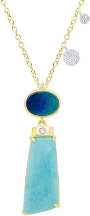 Meira T 14K Two-Tone 6.15 Ct. Tw. Diamond & Gemstone Necklace