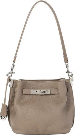 Tiffany & Fred Pebbled Mini Leather Bucket Bag