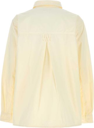 Willy Chavarria Mens Shirt Cream Cotton