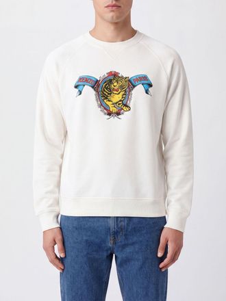 Kenzo Felpa girocollo Tiger Paris relaxed fit in misto cotone con spalle scese
