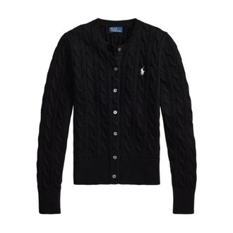 Polo Ralph Lauren Truien & Vesten, Dames, Zwart, M, Long Sleeve Cardigan